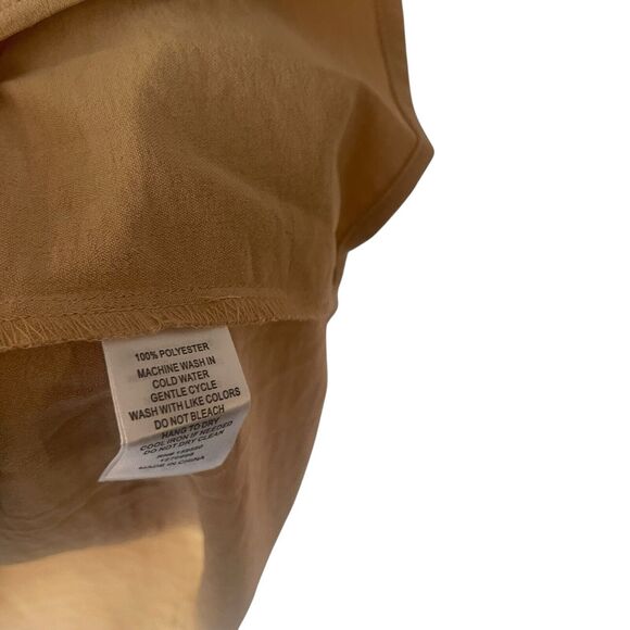 Maison‎ d'Amelie Paris Women's Size XL Beige Minimalist Tunic Blouse - Picture 8 of 10